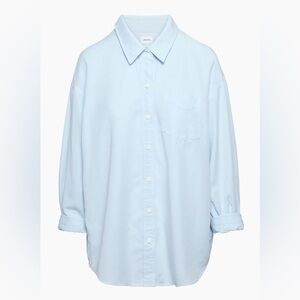Relaxed Shirt | Aritzia Light Blue Button Up oversized